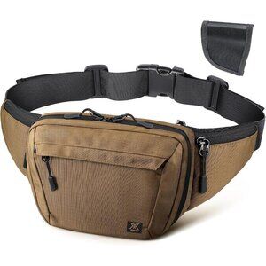 Men's Coyote Brown Tactical Concealed Carry Fanny Pack Ccw Fanny Pack Waist Bag